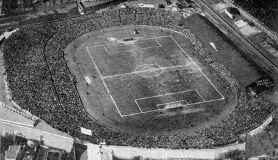 Letecký pohled na Stamford Bridge, stadion fotbalového klubu Chelsea, Londýn, c1922 od Unbekannt