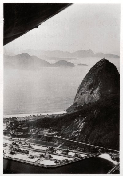 Letecký pohled na horu Sugarloaf, Rio de Janeiro, Brazílie, ze Zeppelinu, 1930 1933 od Unbekannt