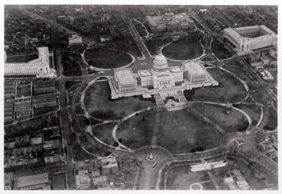 Letecký pohled na Capitol, Washington DC, USA, ze Zeppelinu, 1928 1933 od Unbekannt