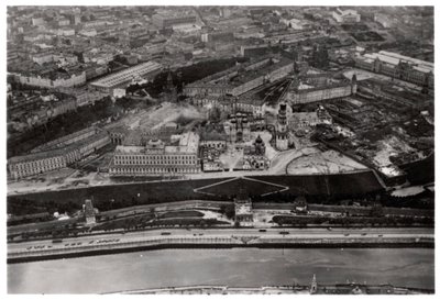 Letecký pohled na Kreml, Moskva, SSSR, ze Zeppelinu, 1930 1933 od Unbekannt