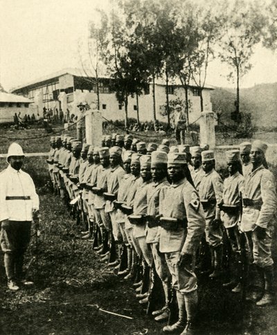 Afričtí vojáci bojující za Německo, první světová válka, 1914, c1920. od Unbekannt