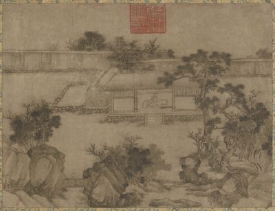 Po Lu Hongově doškové chýši, dynastie Ming a Qing, 17. století. od Unbekannt