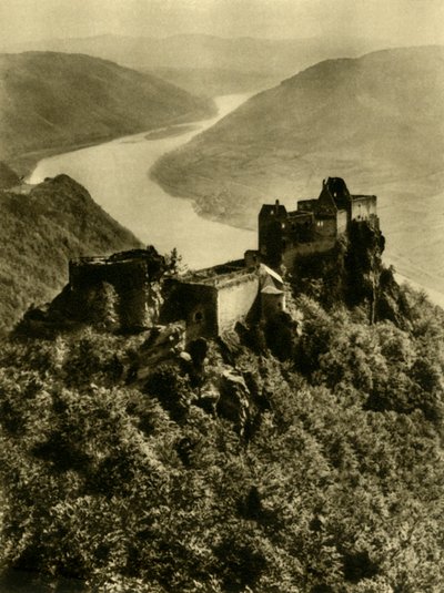 Zámek Aggstein, Wachau, Dolní Rakousko, c1935. od Unbekannt