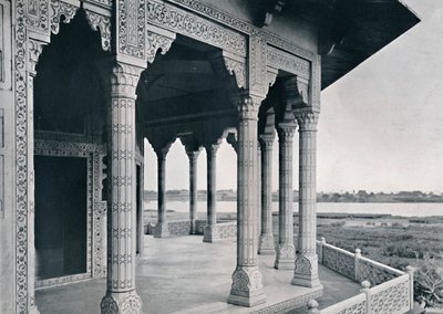 Agra. Balkon Jasmínové věže, c1910. od Unbekannt