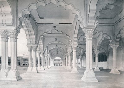 Agra. Dewan-i-am, nebo Hall of Public Audience, c1910. od Unbekannt