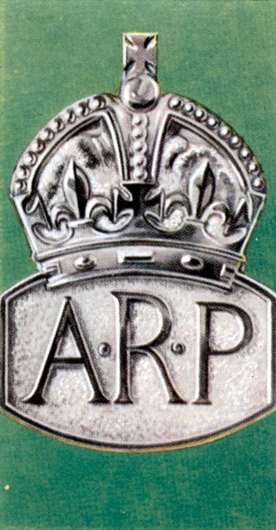 Air Raid Precaution, cigaretová karta, Britové, 1938 od Unbekannt