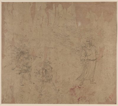 Album taoistických a buddhistických témat: Procesí taoistických božstev: List 18, 1200. od Unbekannt