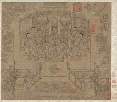 Album taoistických a buddhistických témat: Procesí taoistických božstev: List 1, 1200. od Unbekannt