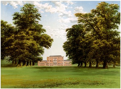 Aldby Park, Yorkshire, domov rodiny Darley, c1880 od Unbekannt