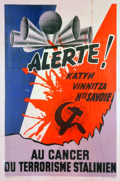 Pozor!, pro rakovinu stalinistického terorismu, c1940-1953 od Unbekannt