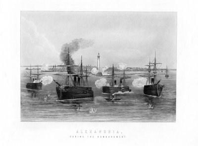 Alexandrie, Během bombardování, 1882, 19. století od Unbekannt