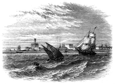 Alexandrie od moře, Egypt, c1890 od Unbekannt