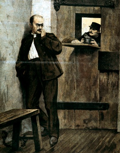 Alfred Dreyfus ve vězení, 1895 od Unbekannt
