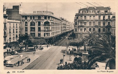 Alžír - Place Bugeau, c1930 od Unbekannt