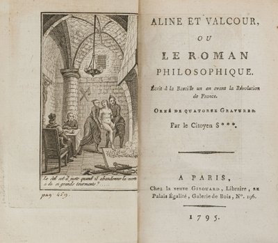 Aline a Valcour aneb The Philosophical Roman od markýze de Sade, 1795. od Unbekannt