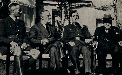 Spojenecká konference v Casablance, francouzské Maroko, leden 1943, 1945. od Unbekannt