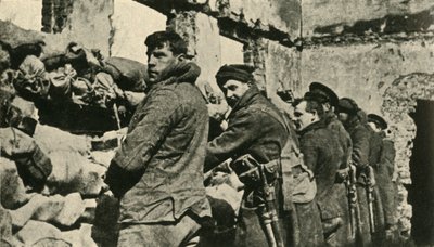 Spojenečtí vojáci ve Flandrech, první světová válka, 1915, c1920. od Unbekannt