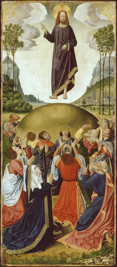 Oltářní obraz z Thuison-les-Abbeville: The Ascension, 14901500. od Unbekannt