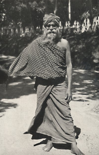 Alter singhalesiscer Arbeiter aus Kandy, 1926 od Unbekannt