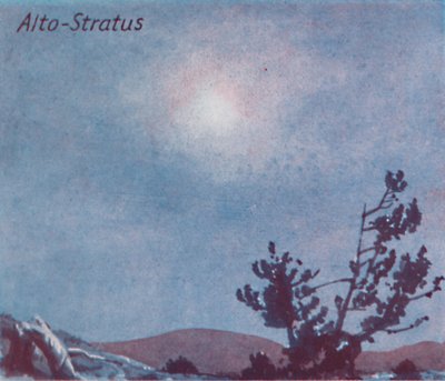 Alto-Stratus - Tucet hlavních mrakových forem na obloze, 1935 od Unbekannt