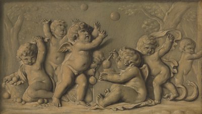 Amorini ve hře jeden z páru, 1770-90. od Unbekannt