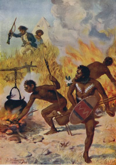 Affray with the Natives, 1923. od Unbekannt
