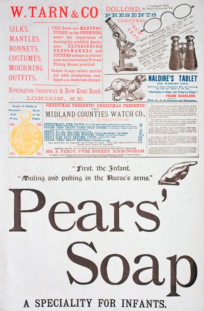 Reklamní stránka na Vánoce, 1882 od Unbekannt