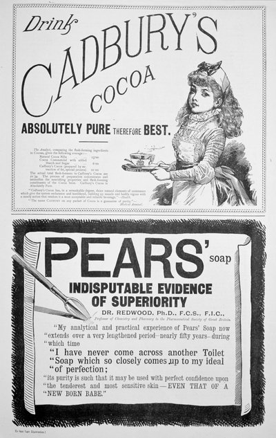 Reklamní stránka na Vánoce, 1890. od Unbekannt