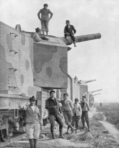Baterie obrněného vlaku, 1918 od Unbekannt