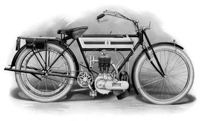Raný motocykl Triumph, 1911-1912 od Unbekannt