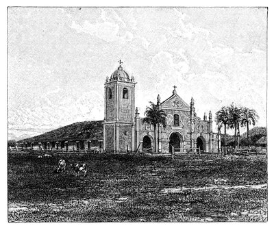 Starý jezuitský kostel, Pirayu, Paraguay, 1895 od Unbekannt