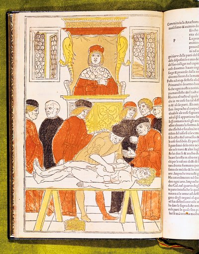 Přednáška z anatomie v Padově, Itálie, 1483 od Unbekannt