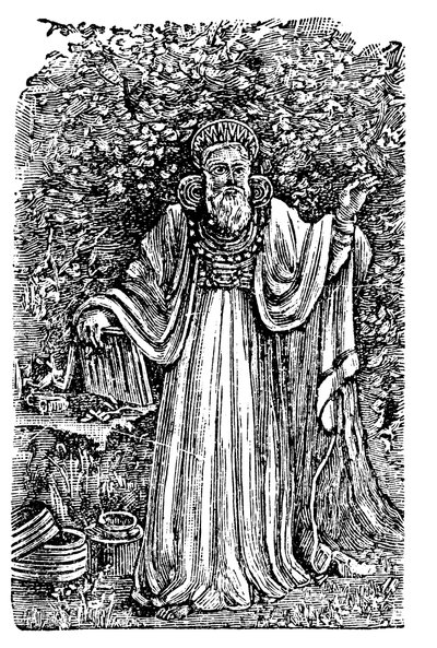 Starověký britský arci-druid nosící náprsní desku soudu, c1900 od Unbekannt