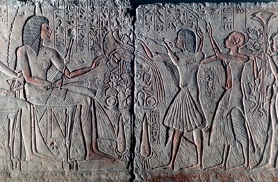 Starověký egyptský reliéf, c1300 př.nl od Unbekannt