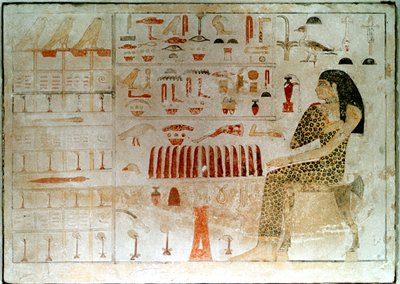 Starověká egyptská stéla s hieroglyfy, 27.-25. století před naším letopočtem od Unbekannt