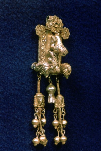 Starověký řecký chrámový přívěsek, c630-620 př.nl od Unbekannt