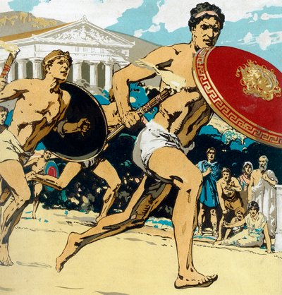 Starověké olympijské hry: štafetový závod, 1922 od Unbekannt