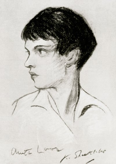 Anita Loos 1888-1981, americký scenárista, dramatik a spisovatel, začátek 20. od Unbekannt
