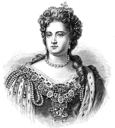 Anna 1665-1714, královna Velké Británie a Irska od roku 1702, 1880 od Unbekannt