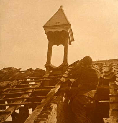 Protiletadlová palba, přední linie, c1914-c1918 od Unbekannt