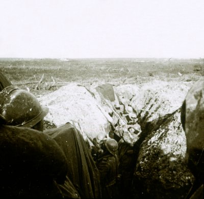 Protiletadlová palba, přední linie, c1914-c1918 od Unbekannt