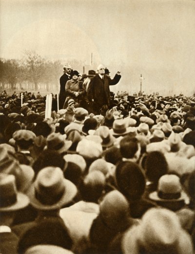 Protivládní demonstrace, Hyde Park, Londýn, 6. února 1933, 1935.i od Unbekannt