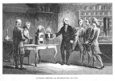 Antoine Laurent Lavoisier, francouzský chemik, demonstrující svůj objev kyslíku, 1776 1874 od Unbekannt