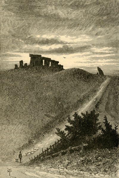 Přístup ke Stonehenge z východu, 1898. od Unbekannt