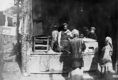 Arabský kuchař, Aleppo Road, Bagdád, Irák, 1917-1919 od Unbekannt