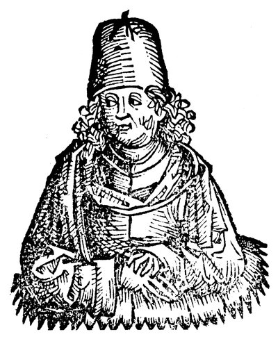 Aristoteles 384-322 př.nl, starověký řecký filozof a vědec, 1493 od Unbekannt