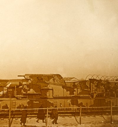 Obrněný vlak, c1914-c1918 od Unbekannt