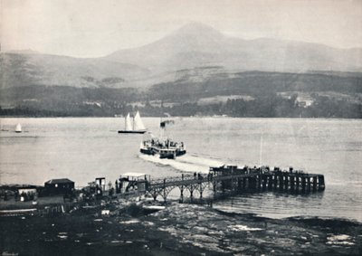 Arran - Brodick Pier and Goatfell, 1895 od Unbekannt