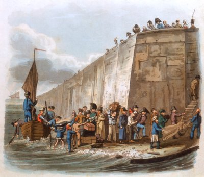 Příjezd do Calais, 1816 od Unbekannt