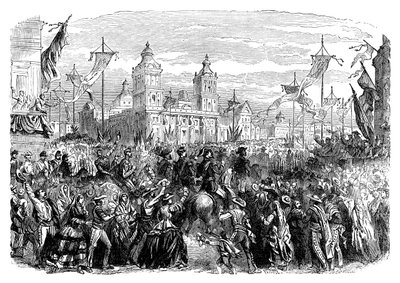 Příchod francouzských jednotek do Mexika, 1864 konec 19. století od Unbekannt